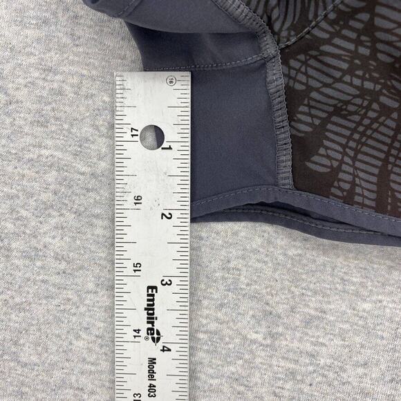 MPG Running Shorts Womens Medium Gray Running Floral Gym Yoga Activewear - Picture 10 of 12